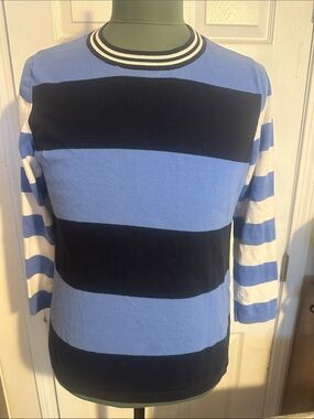 Tommy Hilfiger Navy, White and Red Striped Knit women Top size xl